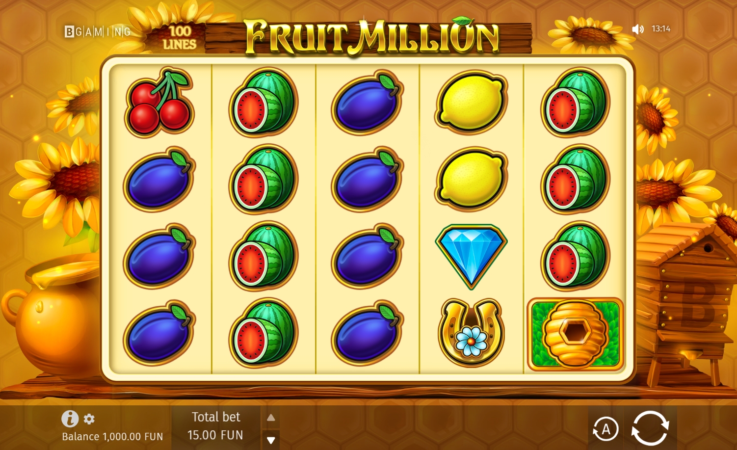 Summer version of Fruit Million slot